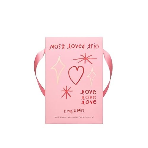 DearKlairs Most Loved Skincare Set - Unscented Toner, Vitamin Serum & E Mask | Korean Glass Skin Routine | Sensitive Skin-Friendly Gift | Hydrating, Revitalizing
