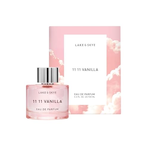 Lake & Skye 11 11 Vanilla Eau de Parfum 100mL - Long Lasting - Vanilla, Cashmere, Dreamy, Cr?me, Skin Musk, Clean, Vegan, Paraben-Free, Cruelty-Free