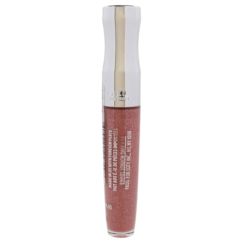 Rimmel Stay Glossy Lip Gloss - Non-Sticky and Lightweight Formula for Lip Color and Shine - 130 Blushing Belgraves, .18oz