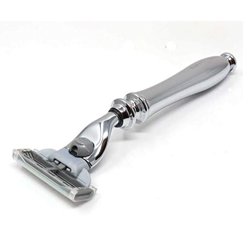 Edwin Jagger Chatsworth Compatible With Gillette Mach 3 Razor Cartridges (Chrome)