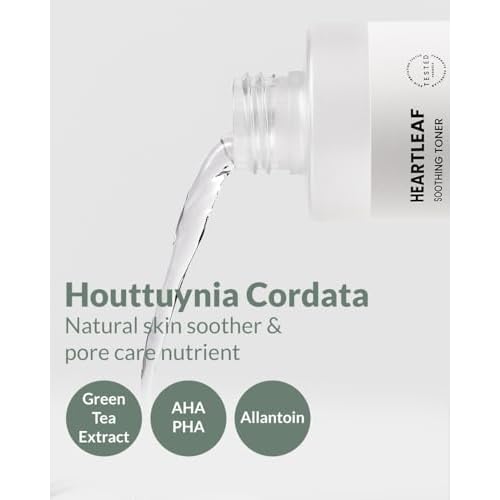 Heartleaf Soothing Moisture Toner - Low pH, 80% Heartleaf Extract, Enriched with Houttuynia Cordata & Green Tea, Clinically Tested, No Irritation - Ideal for Sensitive Skin, 6.76 f l. oz
