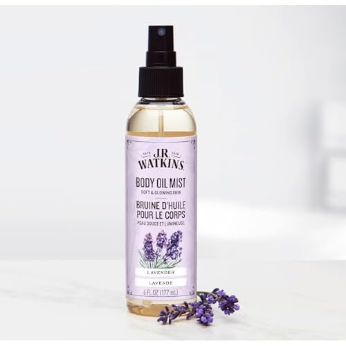J.R. Watkins Naturally Hydrating Body Oil Mist, Lavender, 6 fl oz, 2 Pack