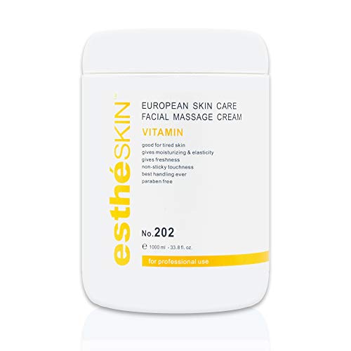 Vitamin Facial Massage Cream for European Skin Care, 33.8 fl.oz. / 1000 ml