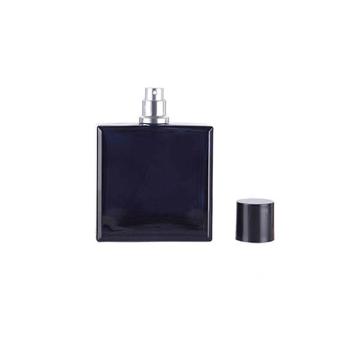 Jinxihuachen 100ml Dark Blue Glass Perfume Atomizer - Leak-Proof Travel Spray Bottle, Refillable Fine Mist Sprayer for Fragrance & Essential Oil, Portable Perfume Dispenser for Men/Women (3.4 oz)