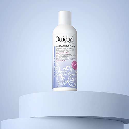 OUIDAD Unbreakable Bonds Bond Building Shampoo for Curly Hair - Fragrance Free - 8.5 oz