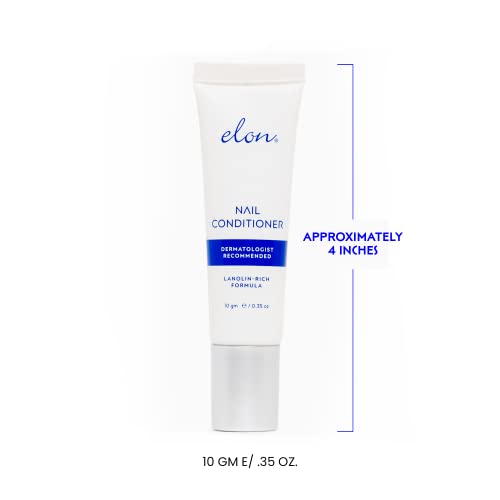 Elon Lanolin-Rich Nail Conditioner ? Strengthens Nails, Protects Cuticles, Dermatologist-Recommended for Brittle & Damaged Nails (10g Tube)