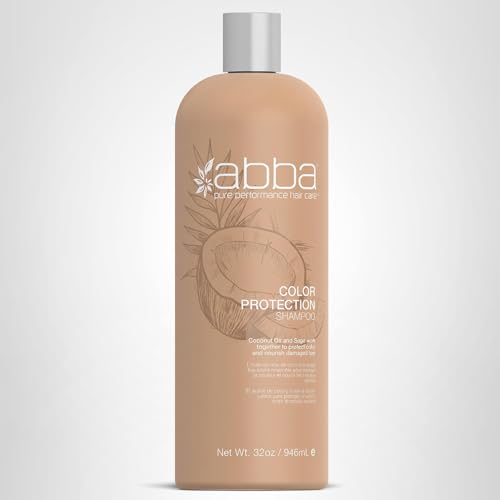 ABBA Color Protection Shampoo, Coconut Oil & Sage, 32 Fl Oz