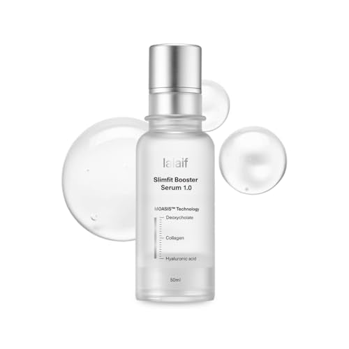 Firming & Slimming Serum for Double Chin, Jawline & Arms ? Deoxycholate Contour Booster for Puffiness & Sagging Skin ? Korean Face & Body Skin Care | Lalaif Slimfit Booster Serum 1.0 (50ml)