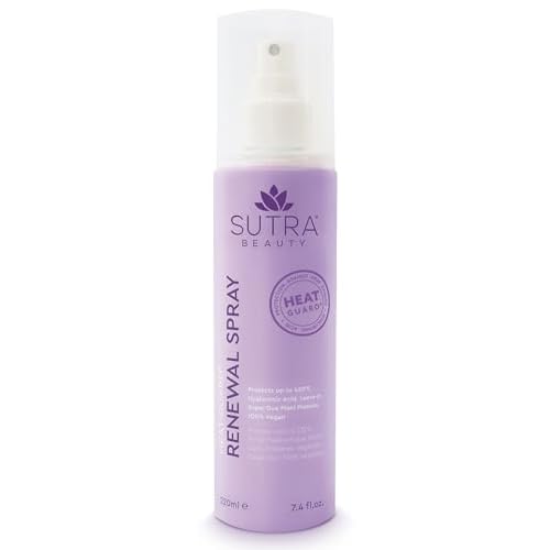 SUTRA Heat Guard Renewal Hair Spray for Frizzy, Dry & Damaged Hair - Thermal Protecting Hairspray Hydrates, Protects & Repairs Against Heat with Hyaluronic Acid - Anti-Frizz Haircare Products