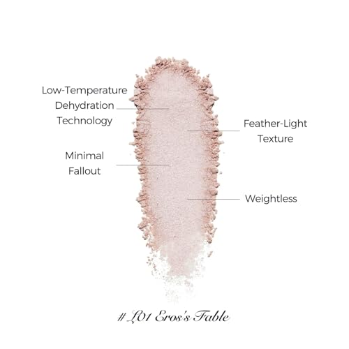 Flower Knows Little Angel Embossed Highlighter-Rosy Pearl Highlighter Powder,Dreamy Pink Shimmer,Long-Lasting Soft Ethereal Glow,Feather-Light,Soft Sculpting Velvet Finish(L01 Eros's Fable)