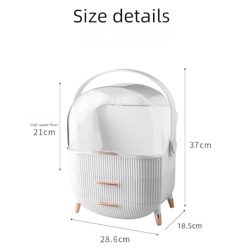 Egg Makeup Organizer, Egg Shape(Oval) Makeup Storage Box Countertop Portable Vanity Cosmetics Organizer