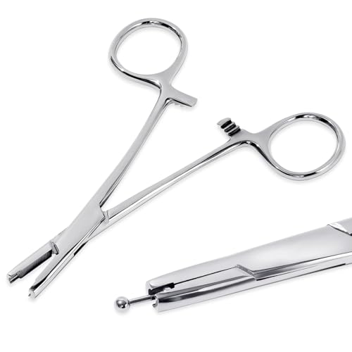 Piercing Ball Grabber Tool 3mm 4mm 5mm Piercing Ball Screw Removal Tool Reusable Bead Clamping Assistant Tool for Changing Jewelry