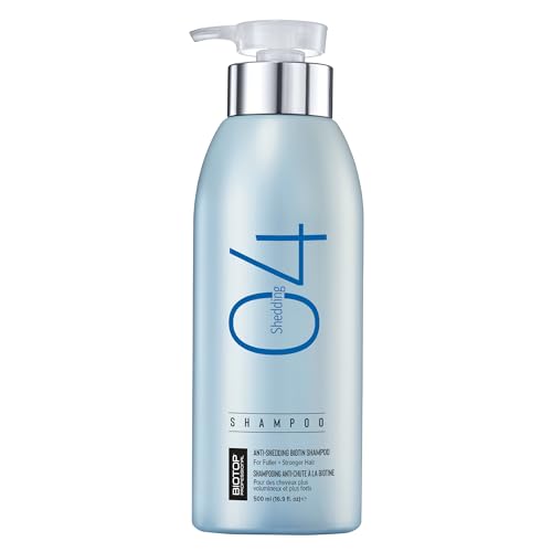 Biotop Professional 04 Hair Loss Shampoo - Made with Biotin, Red Clover and Citric Acid - Strengthening for Hair Repair - For Shedding or Thinning Hair - 16.9 oz