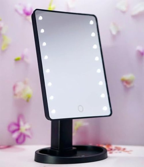 Cala Led vanity black mirror