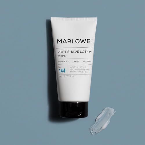 MARLOWE. Shave Cream No. 141 & Post Shave Lotion No. 144 ? 6oz Each ? Conditioning Shave Cream & Aftershave Lotion for Smooth, Soothing, Close Shave ? Men's Shaving Kit Essentials, 2-Pack