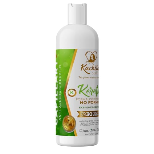 Brazilian Keratin Treatment Formaldehyde Free Kachita Spell Hair Straighteners 32 floz 1 Litre No Formol Made in USA