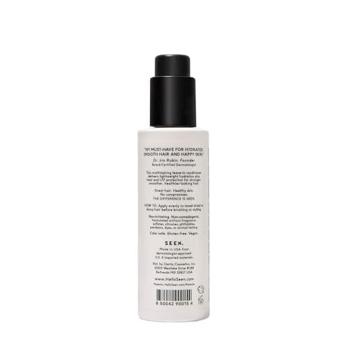 SEEN Leave-In Conditioner, Fragrance Free - Leave-In Hair Conditioner & Heat Protectant Spray- Detangles & Hydrates- Formulated without Parabens, Sulfates or Phthalate