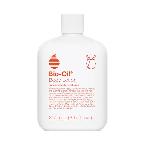 Bio-Oil Moisturizing Body Lotion for Sensitive and Dry Skin, Ultra-Lightweight, Fast Absorbing Moisturizer with Jojoba, Rosehip, Shea Oil and Hyaluronic Acid, Non-Comedogenic, 8.5 Oz