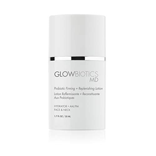 Glowbiotics Probiotic Firming + Replenishing Lotion: Lightweight Daily Moisturizer for Aging and Dry Skin, Reduces Wrinkles and Fine Lines, With Hyaluronic Acid and Vitamin B3, 1.7 Fl Ounce
