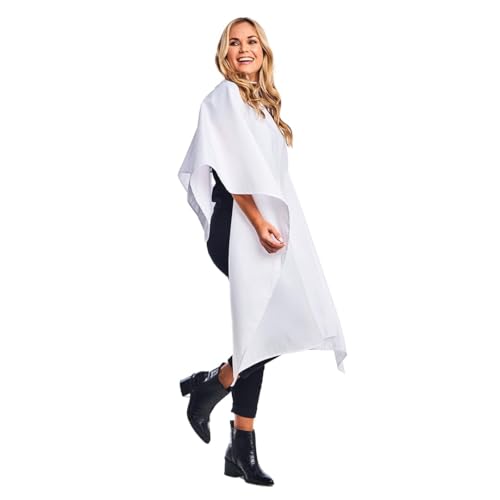 Betty Dain Lightweight Nylon Hair Cutting/Styling Cape, Water Resistant, Machine Washable, Snap Closure, 54 x 60 inch