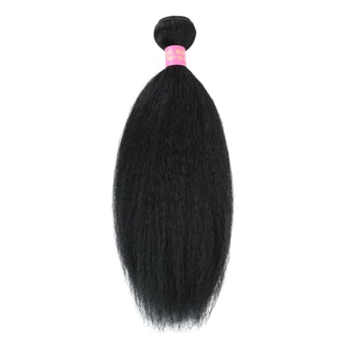 22 inch Kinky Straight Bundles Yaki Straight Human Hair Bundles 100% Unprocessed Brazilian Virgin Hair Kinky Straight Human Hair For Black Women