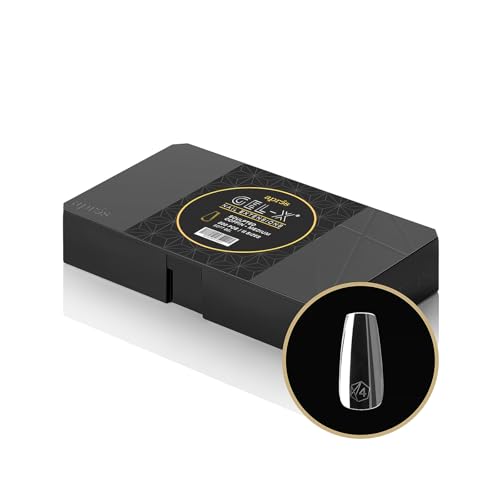 Apr?s Gel-X¢ç Sculpted Coffin Medium Tip Box | 500pc Gel-X Tips, 11 Sizes 00-9, Premium Quality