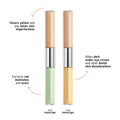 Physicians Formula Cream Dual-Ended Concealer Stick Yellow/Light, Neutralizing, Dark Circles, Scars, Blemishes, Eyes