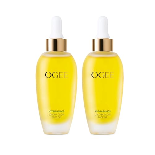 Ogee Jojoba Glow Face Oil, 2 Pack ? Organic & Natural Moisturizing Facial Oil ? Multi-Tasking Treatment for Radiant Skin (30ml Each)