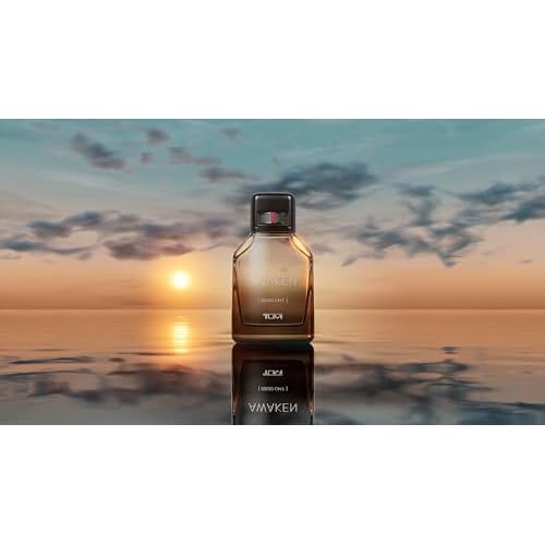 TUMI AWAKEN 08:00 GMT Gift Set - Refreshing Cologne for Men with Woody Fragrance Notes - 6.7 oz & 1.0 oz Eau de Parfum