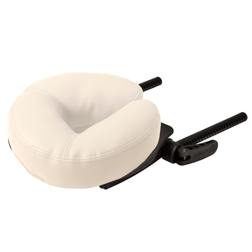 EarthLite Massage Table Face Cradle Deluxe Adjustable - Massage Table/Massage Chair Headrest Platform with Face Pillow, Vanilla Cr?me