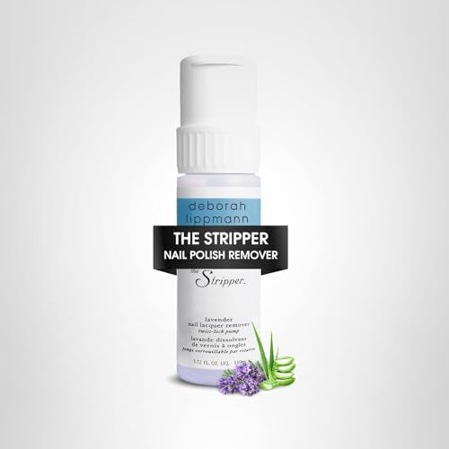 Deborah Lippmann The Stripper | Nail Polish Remover, Fast-Acting | Hydrating Aloe Vera to Prevent Dryness & No Chalky Residue | Lavender Scent