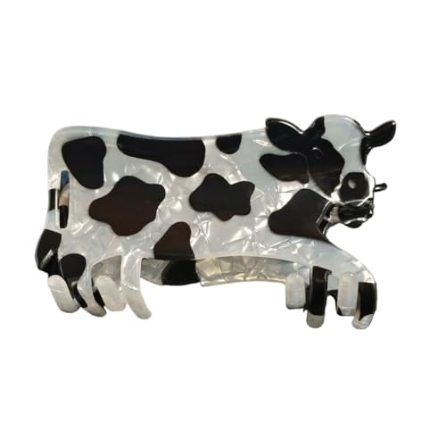 Novelty Cow Claw Clips,Acrylic Hair Clip for Women,Funny Hair Clip,Fashion Claw Clips