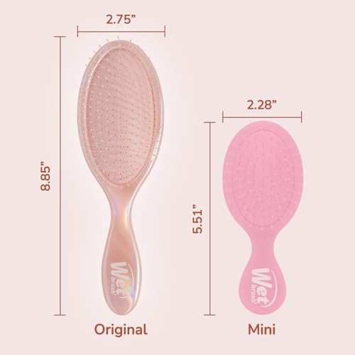 Wet Brush Original Detangler, Bronze (Iridescence Icon), Ultra-Soft IntelliFlex Bristles Glide Through Tangles, Detagnling Hair Brush, All Hair Types (Wet & Dry), Women & Men, Limited Edition