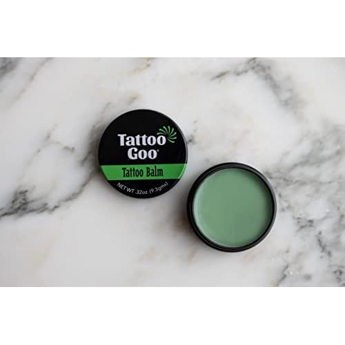 Tattoo Goo Original Aftercare Balm, Natural Tattoo Balm with Beeswax and Cocoa Butter, Soothing Ointment and Brightening Care, .75 oz; Packaging May Vary