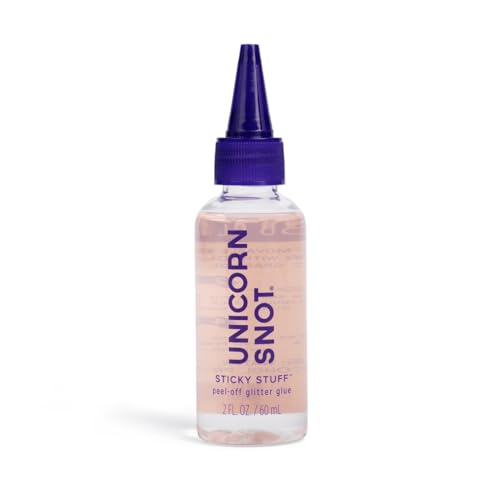 UNICORN SNOT Glitter Glue Primer | Sticky Stuff¢â Peel Off Glitter Glue for Long-Lasting Perfection | Halloween Costume Makeup, Dries Clear
