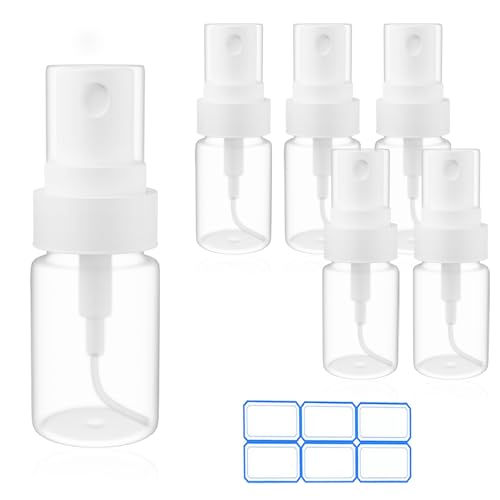 6 Pack 0.17 Oz (5ml) Mini Perfume Travel Refillable Bottles, Fine Mist Refillable Mini Perfume Atomizer, Empty Pump Container for Traveling and Outgoing