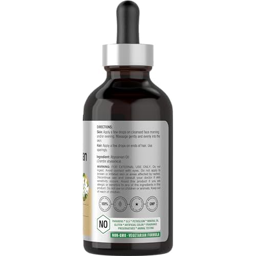 Horb?ach Abyssinian Oil | 4 fl oz | Hair and Skin Oil | Paraben, SLS and Fragrance Free | from Crambe Abyssinica Seed