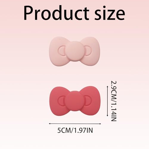 6 PACK Pink Bow Hair Clips for Girls,Cute Bows Hair Barrettes Hairpin Alligator Clips Kawaii Hair Accessories for Women Girls
