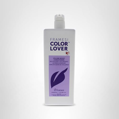 Framesi Color Lover Volume Boost Conditioner, 33.8 fl oz, Sulfate Free Volumizing Conditioner with Quinoa and Coconut Oil, Color Treated Hair