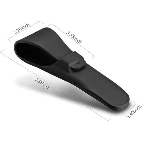 LinMei Silicone Razor Travel Case Compatible with Gillette, Parker, Merkur Razor (Black+Cleaning Brush)