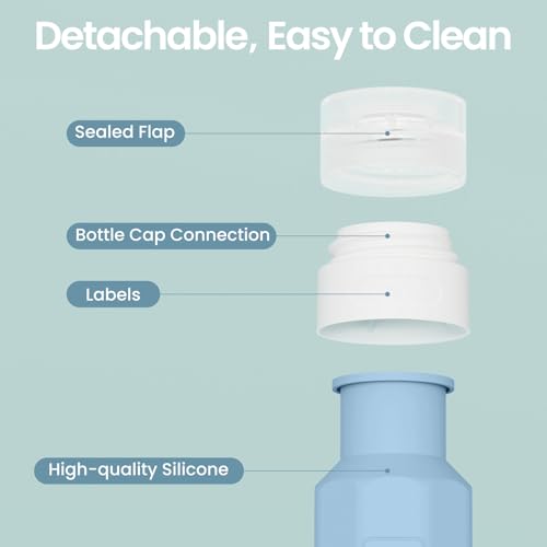 Redfly 17Pack Travel Containers for Toiletries, TSA Approved Silicone Travel Shampoo and Conditioner Bottles, Leak Proof Refillable Squeeze Bottles Traveling Essentials for Women & Men - Grey