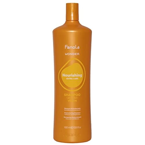 Fanola Nourishing Wonder Restructuring Hair Shampoo - Hydrating Shampoo for Dry, Frizzy & Color-Treated Hair - Add Softness, Shine & Manageability - Vegan & SLS/SLES Free (33.8 Fl oz)