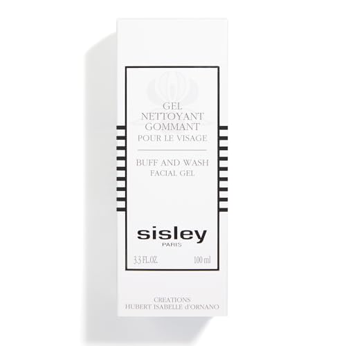 Sisley Paris Buff and Wash Facial Gel - 100 mL - Face Wash with Essential Oils & Exfoliating Micro Particles for Soft, Luminous Skin - Use 3-4x Per Week
