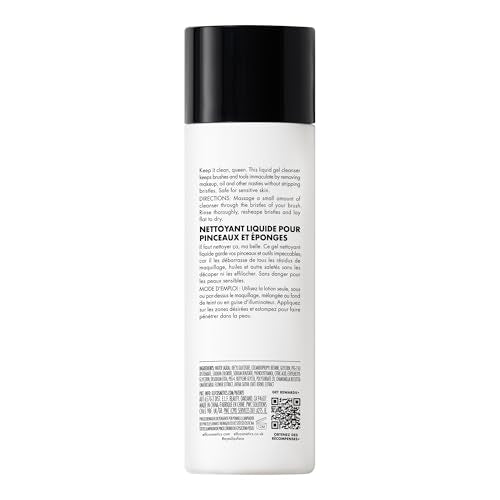 e.l.f. Clean Queen Liquid Brush & Sponge Cleaner, Gentle Foaming Cleaner For Removing Leftover Makeup, Dirt & Grime, Vegan & Cruelty-Free, 4.1 oz