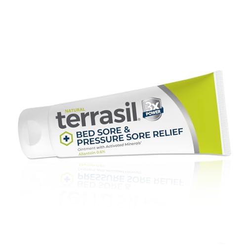 terrasil Bed Sores Treatment Cream & Pressure Sores Cream ? Natural Ingredients for Healing of Bedsores, Ulcers & Wounds, 3X Power for Fast Soothing Relief (3oz)