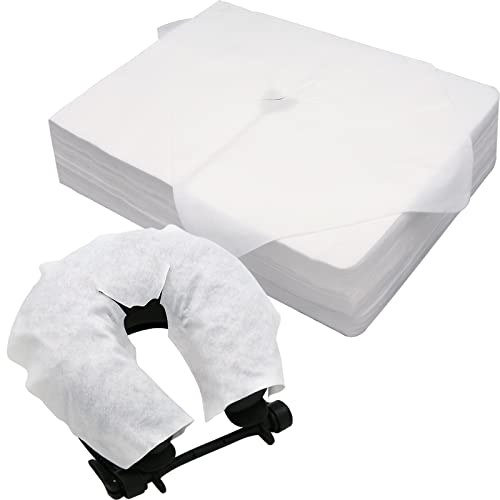 Disposable Face Cradle Covers?Medical-Grade, SPA Face Rest Covers Headrest Covers for Massage Tables Massage Chairs 16x 12inches/ 40 x 30 cm (300pc large face cover)