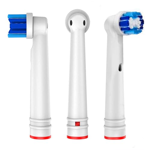 Replacement Brush Heads Compatible with OralB Braun- Pack of 4 Professional Electric Toothbrush Heads- Precision Refills for Oral-b 7000, Clean, Oral B Pro 1000, 9600, 500, 3000, 8000, Vitality Plus!