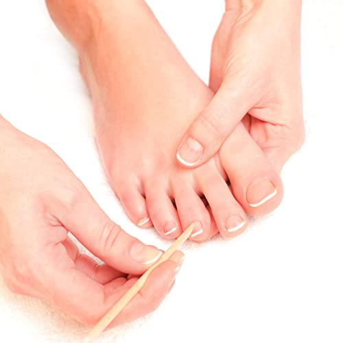 Nail Art Orange Wood Sticks,AMOSTBY 50PCS Multi Functional Cuticle Pusher Remover Manicure Pedicure Tool,4.5 inch