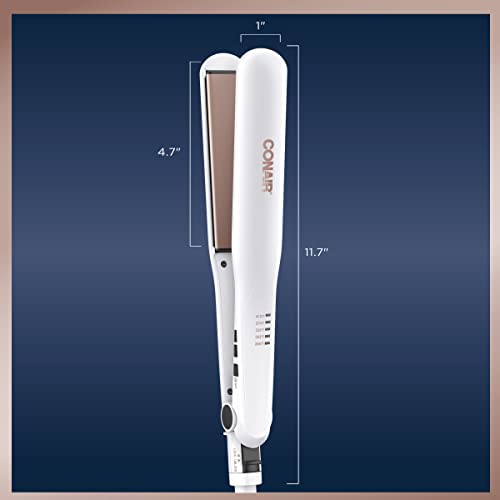 Conair Double Ceramic Flat Iron, 1 1/4-inch Hair Straightener