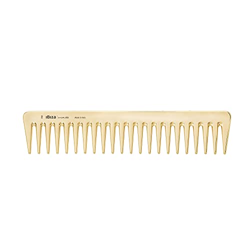 Ibiza Hair Detangling Comb | Large Wide Tooth Detangler Comb | Ideal for Straight or Curly Hair | Wet or Dry | Professional-Grade Styling Comb for Men and Women